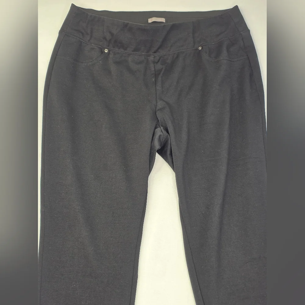 Maurices Black 18W Wide Elastic Waistband Pull-On Ankle Pants 2327-CB